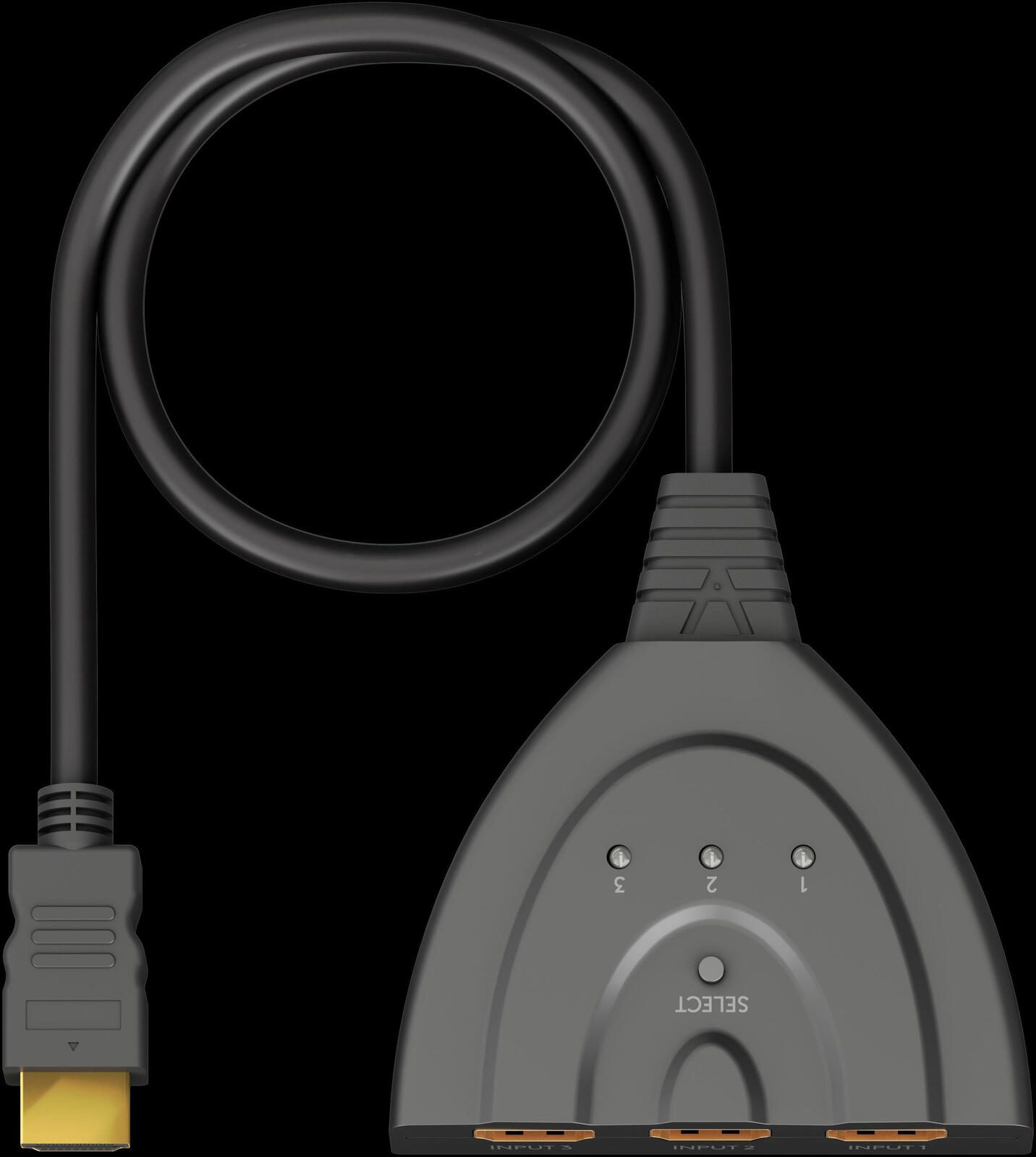 goobay HDMI-Switch Micro USB-B, HDMI 3 auf 1