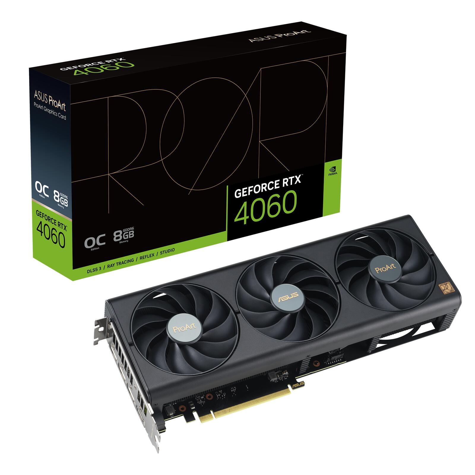 ASUS ProArt GeForce RTX 4060 OC Edition 8GB GDDR6 Gaming Grafikkarte