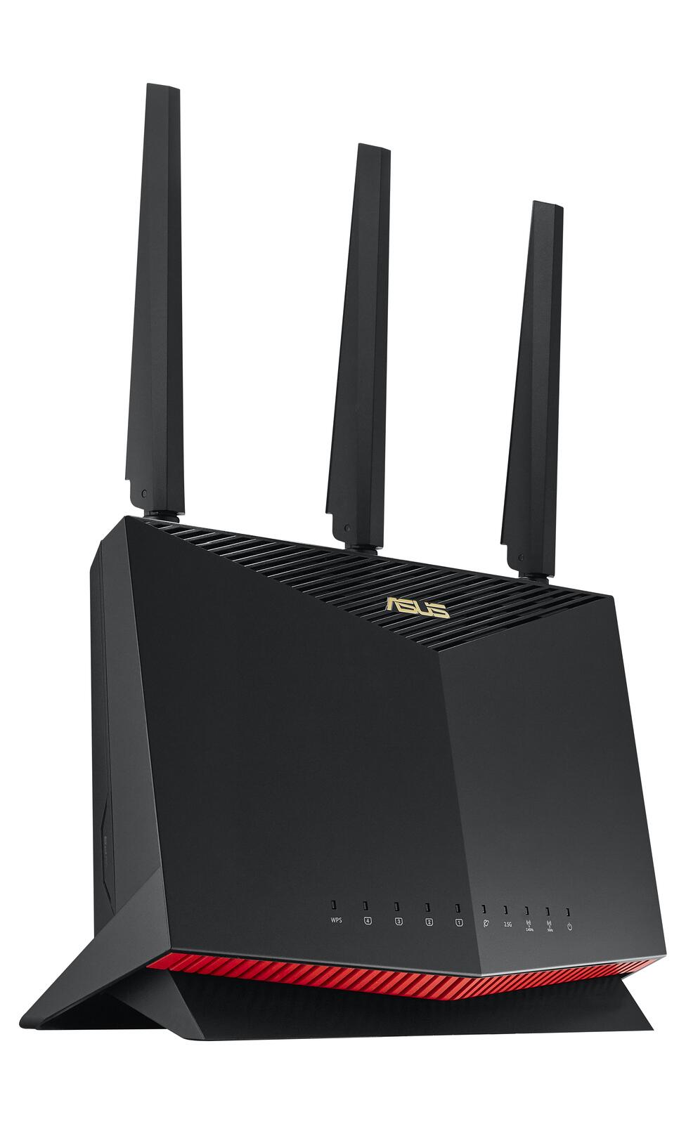 ASUS RT-AX86U Pro AX5700 AiMesh Dual Band WiFi 6 Gaming kombinierbarer Router (Tethering als 4G und 5G Router-Ersatz, PS5-kompatibel, Mobile Game Mode, AiProtection Pro, 2.5G Port, Gaming Port, Adaptive QoS)