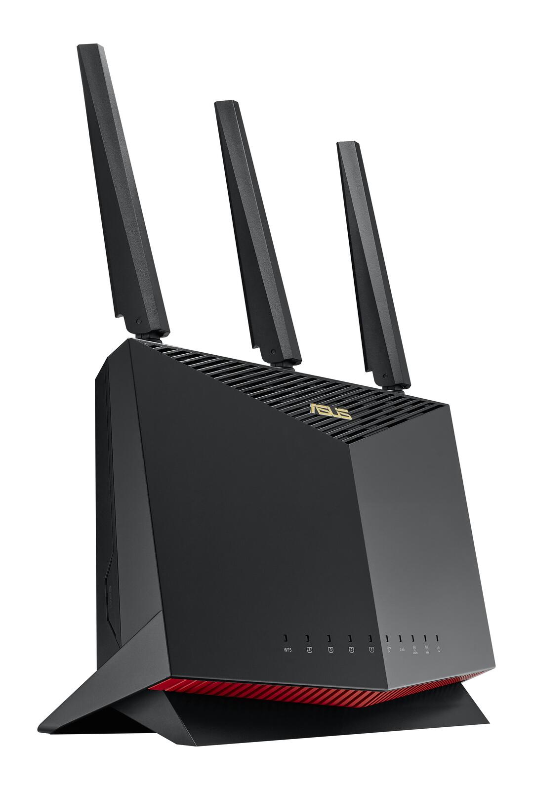 ASUS RT-AX86U Pro AX5700 AiMesh Dual Band WiFi 6 Gaming kombinierbarer Router (Tethering als 4G und 5G Router-Ersatz, PS5-kompatibel, Mobile Game Mode, AiProtection Pro, 2.5G Port, Gaming Port, Adaptive QoS)