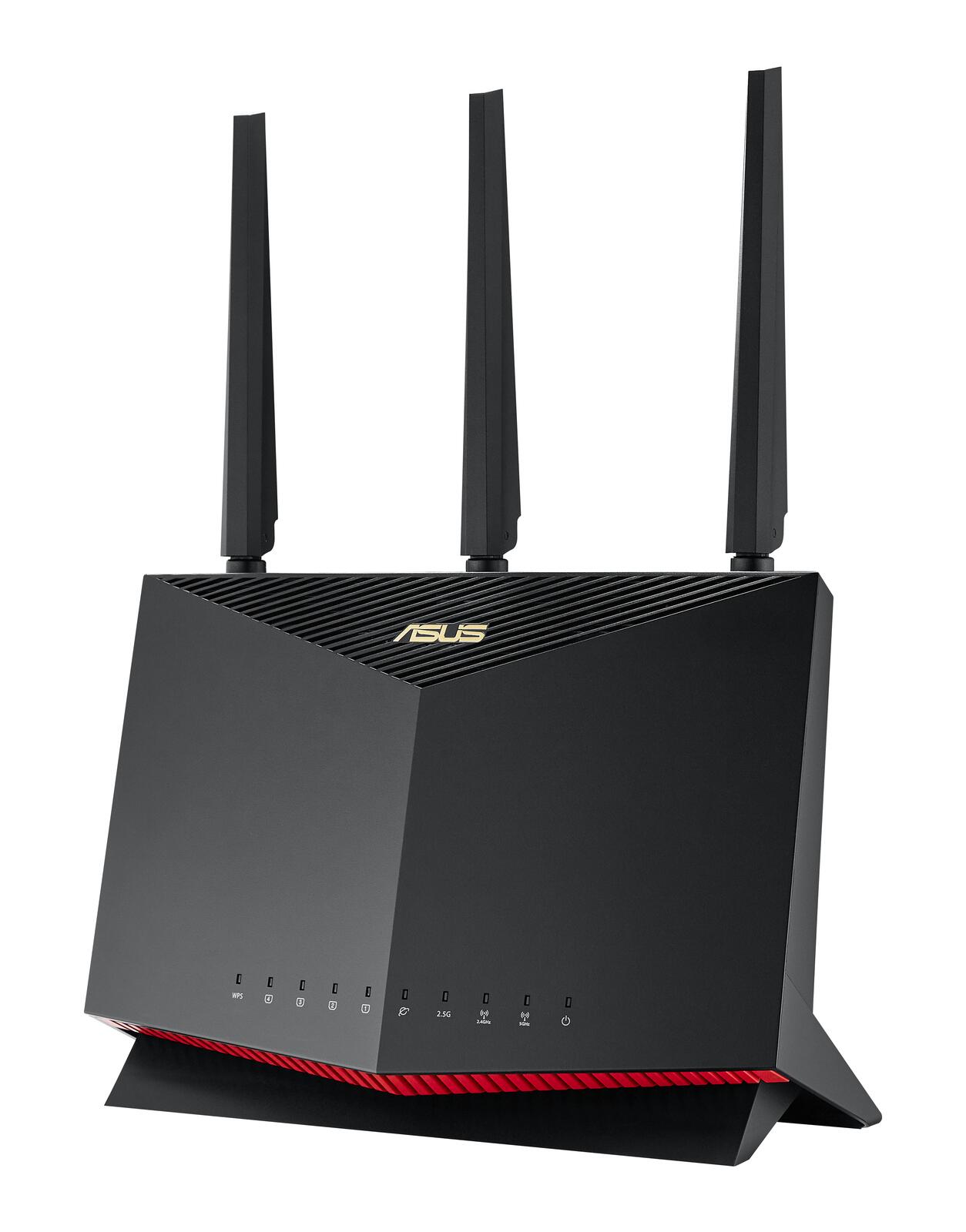 ASUS RT-AX86U Pro AX5700 AiMesh Dual Band WiFi 6 Gaming kombinierbarer Router (Tethering als 4G und 5G Router-Ersatz, PS5-kompatibel, Mobile Game Mode, AiProtection Pro, 2.5G Port, Gaming Port, Adaptive QoS)