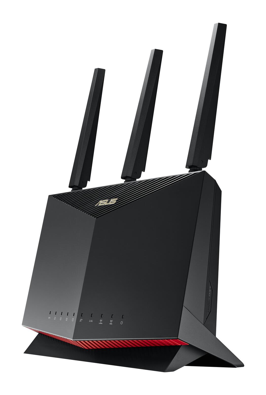 ASUS RT-AX86U Pro AX5700 AiMesh Dual Band WiFi 6 Gaming kombinierbarer Router (Tethering als 4G und 5G Router-Ersatz, PS5-kompatibel, Mobile Game Mode, AiProtection Pro, 2.5G Port, Gaming Port, Adaptive QoS)