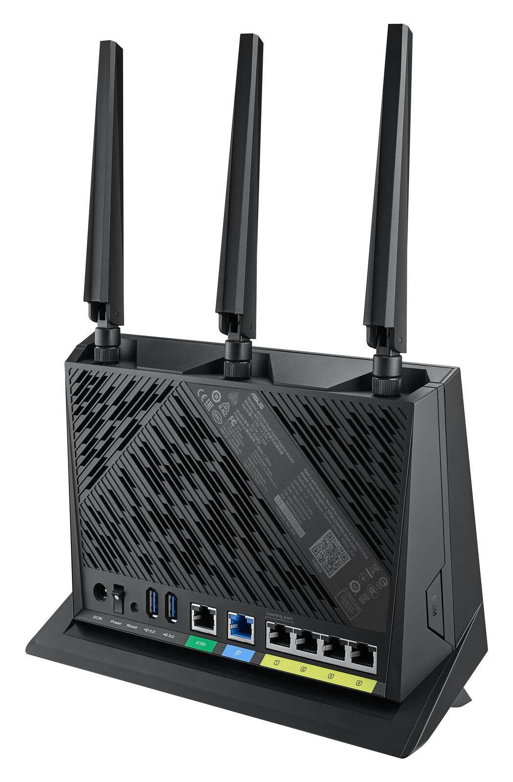 ASUS RT-AX86U Pro AX5700 AiMesh Dual Band WiFi 6 Gaming kombinierbarer Router (Tethering als 4G und 5G Router-Ersatz, PS5-kompatibel, Mobile Game Mode, AiProtection Pro, 2.5G Port, Gaming Port, Adaptive QoS)
