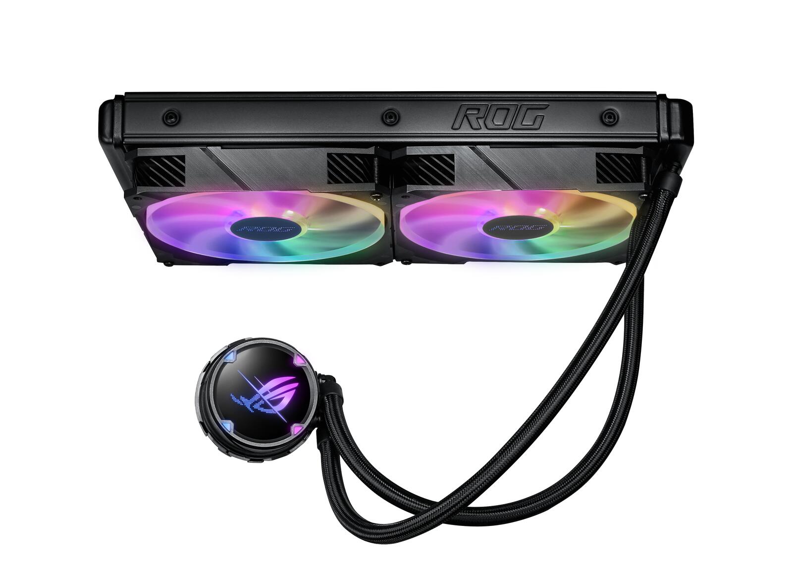 ASUS ROG STRIX LC II 280 ARGB All-in-One CPU-Wasserkühlung (Aura Sync, zwei adressierbare ROG-140mm-Radiatorlüfter)