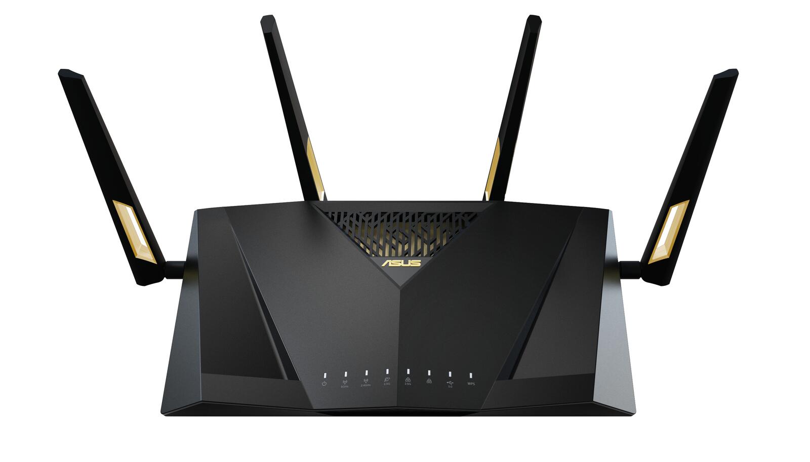 ASUS RT-AX88U Pro AX6000 Dual Band WLAN kombinierbarer Router (Tethering als 4G und 5G Router-Ersatz, WiFi 6, Dual 2.5G Port, 2.0 GHz Quad-Core CPU, AiProtection Pro, WPA3, AiMesh, Kindersicherung)