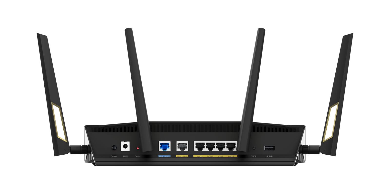 ASUS RT-AX88U Pro AX6000 Dual Band WLAN kombinierbarer Router (Tethering als 4G und 5G Router-Ersatz, WiFi 6, Dual 2.5G Port, 2.0 GHz Quad-Core CPU, AiProtection Pro, WPA3, AiMesh, Kindersicherung)