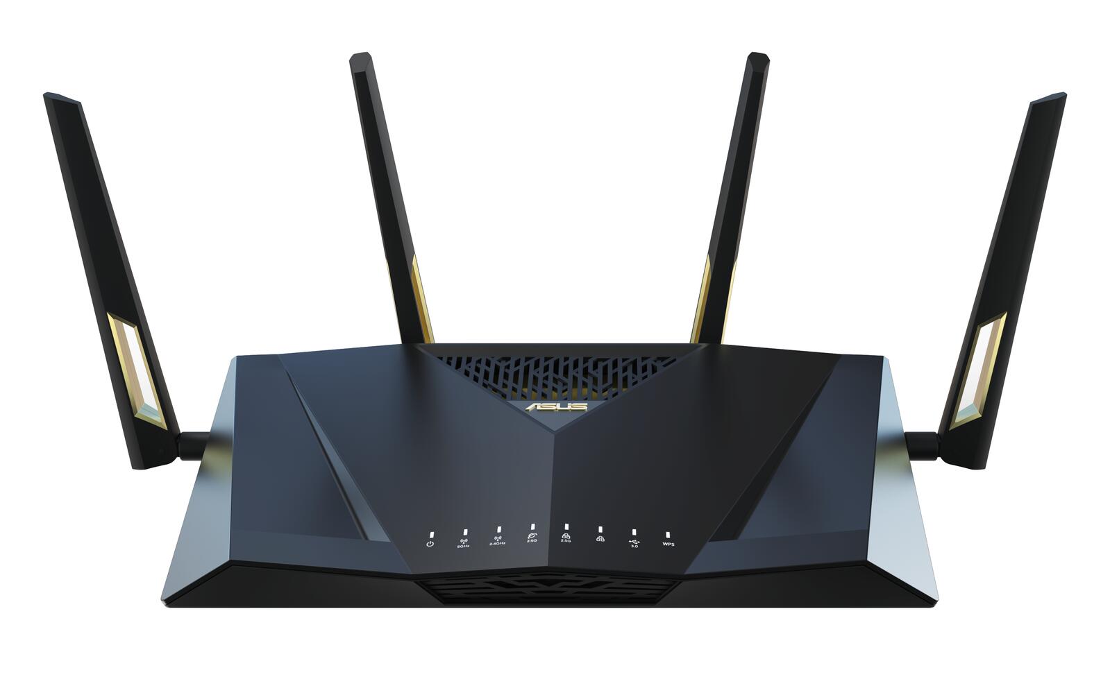 ASUS RT-AX88U Pro AX6000 Dual Band WLAN kombinierbarer Router (Tethering als 4G und 5G Router-Ersatz, WiFi 6, Dual 2.5G Port, 2.0 GHz Quad-Core CPU, AiProtection Pro, WPA3, AiMesh, Kindersicherung)