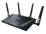 ASUS RT-AX88U Pro AX6000 Dual Band WLAN kombinierbarer Router (Tethering als 4G und 5G Router-Ersatz, WiFi 6, Dual 2.5G Port, 2.0 GHz Quad-Core CPU, AiProtection Pro, WPA3, AiMesh, Kindersicherung)
