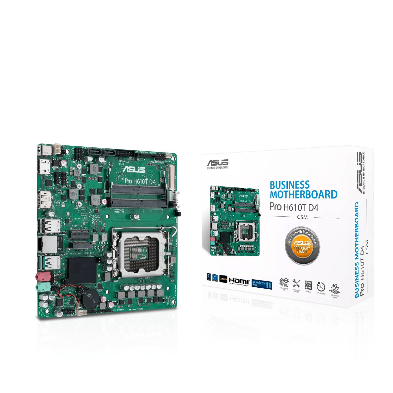 ASUS Pro H610T D4-CSM