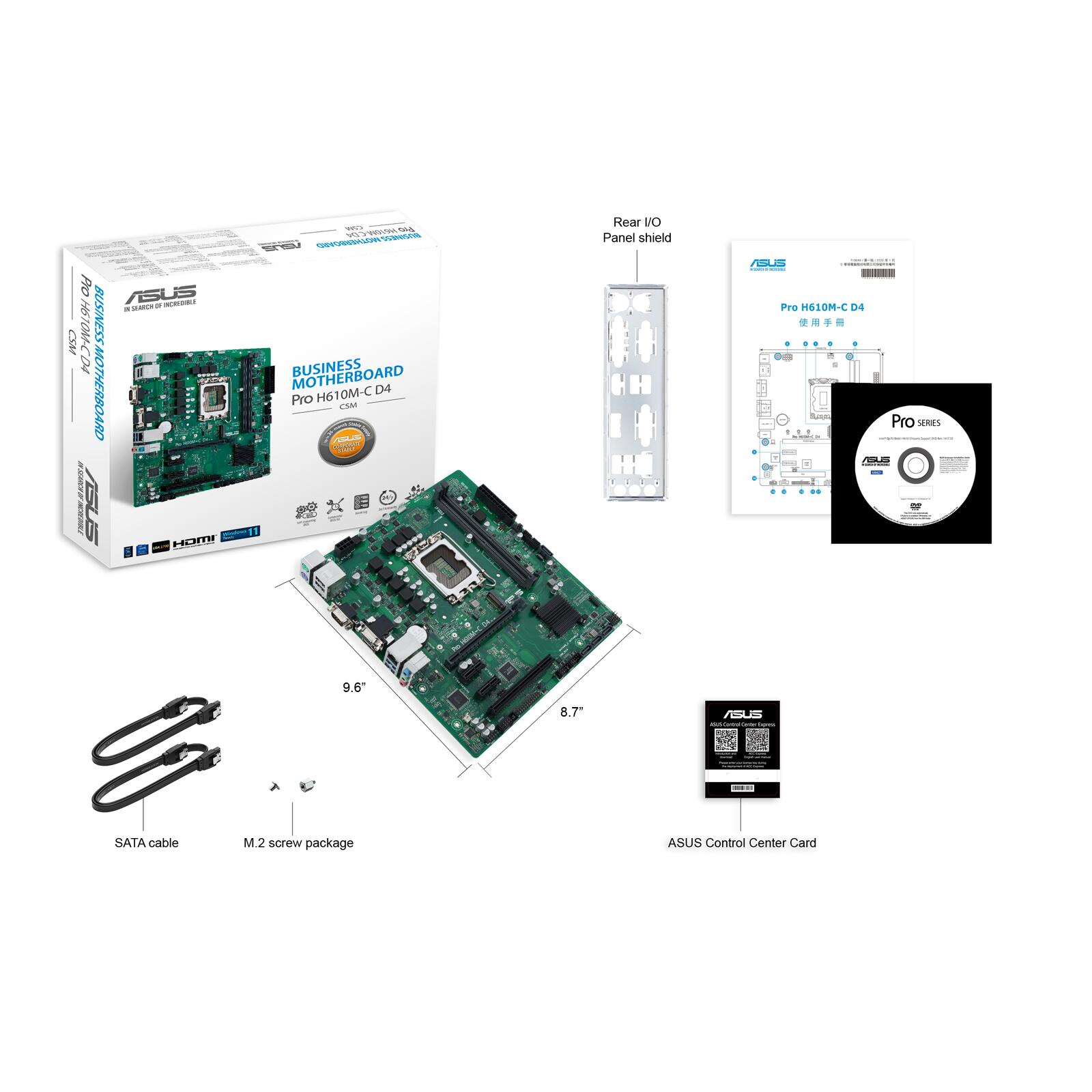 ASUS Pro H610M-C D4-CSM