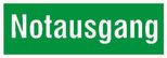 SafetyMarking® Hinweisaufkleber Notausgang 30 cm x 10.5 cm