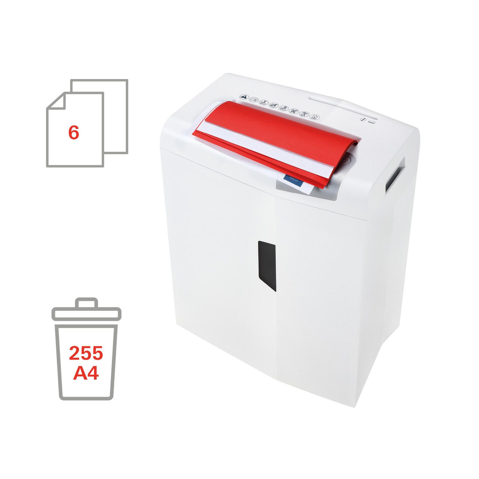 HSM Aktenvernichter shredstar X6pro - Sicherheitsstufe 5 - Partikelschnitt - 2 x 15 mm - 6 Blatt