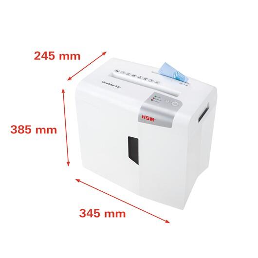HSM Aktenvernichter shredstar S10 - Sicherheitsstufe 2 - Streifenschnitt - 6,0mm - 10 Blatt