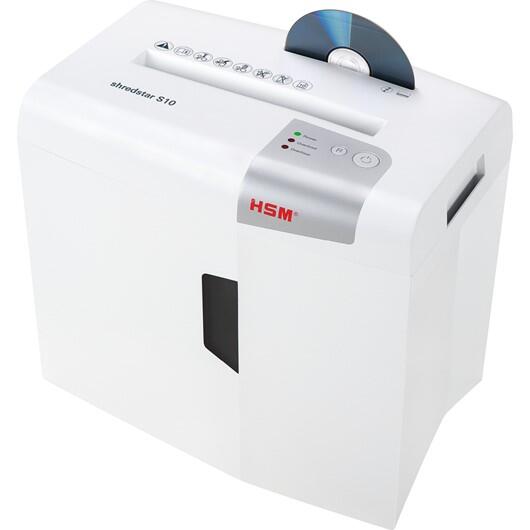 HSM Aktenvernichter shredstar S10 - Sicherheitsstufe 2 - Streifenschnitt - 6,0mm - 10 Blatt