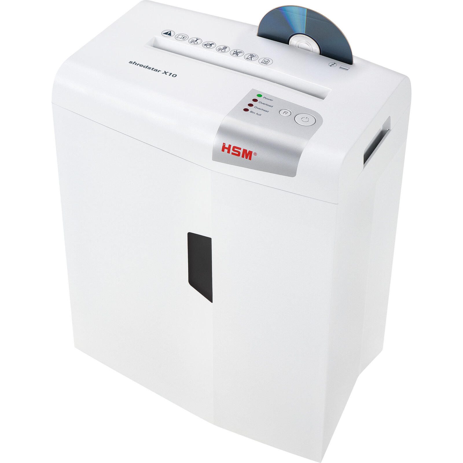 HSM Aktenvernichter shredstar X10 - Sicherheitsstufe 4 - Partikelschnitt - 4,5 x 30 mm - 10 Blatt