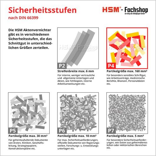 HSM Aktenvernichter shredstar X8 - Sicherheitsstufe 4 - Partikelschnitt - 4,5 x 30 mm - 8 Blatt