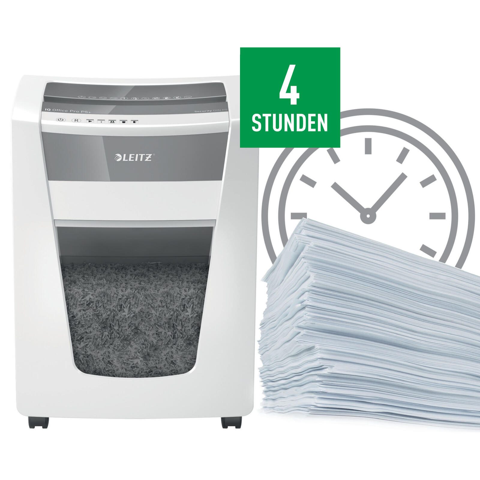 LEITZ IQ Office Pro Aktenvernichter mit Partikelschnitt