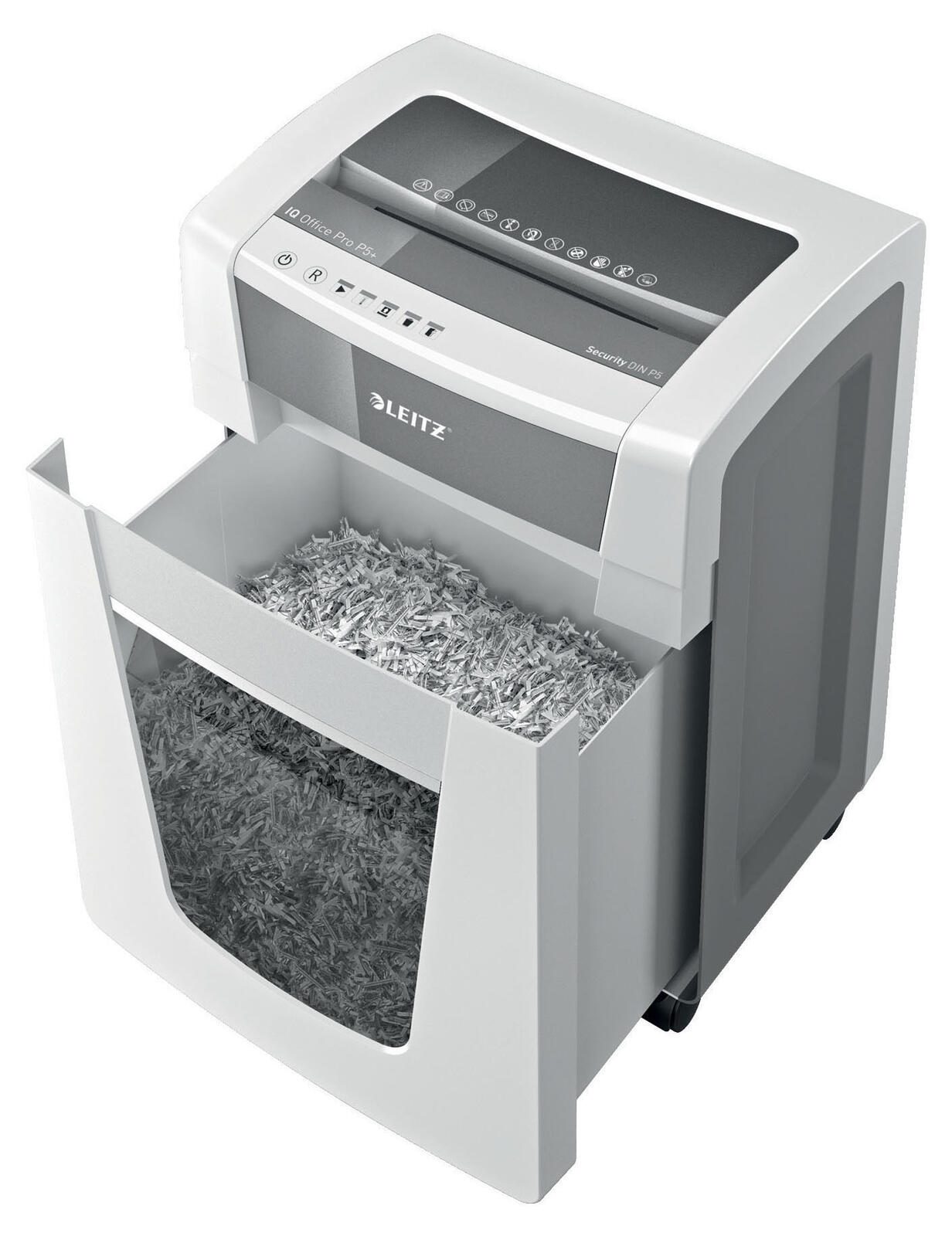 LEITZ IQ Office Pro Aktenvernichter mit Partikelschnitt
