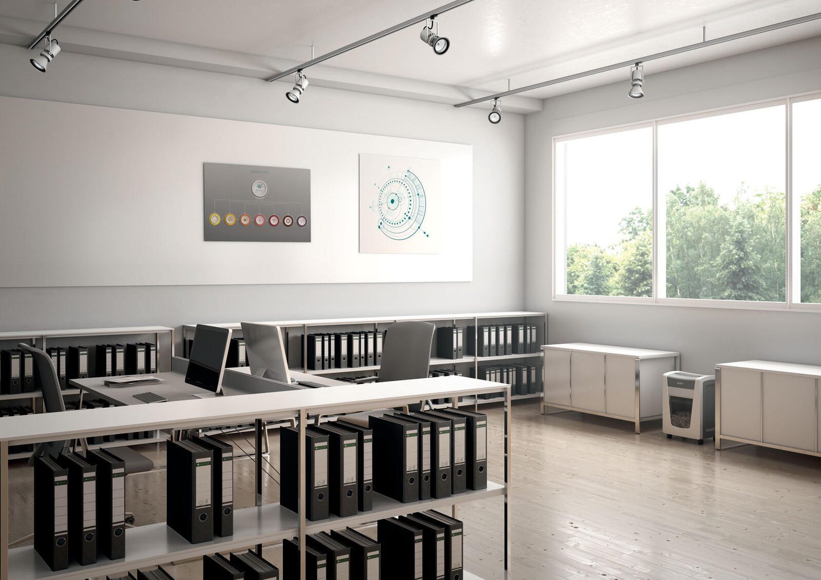 LEITZ IQ Office Pro Aktenvernichter mit Partikelschnitt