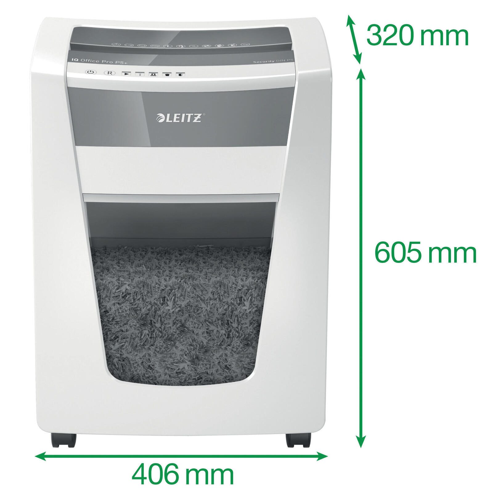 LEITZ IQ Office Pro Aktenvernichter mit Partikelschnitt