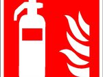 SafetyMarking® Brandschutzschild Feuerlöscher 20 cm x 20 cm