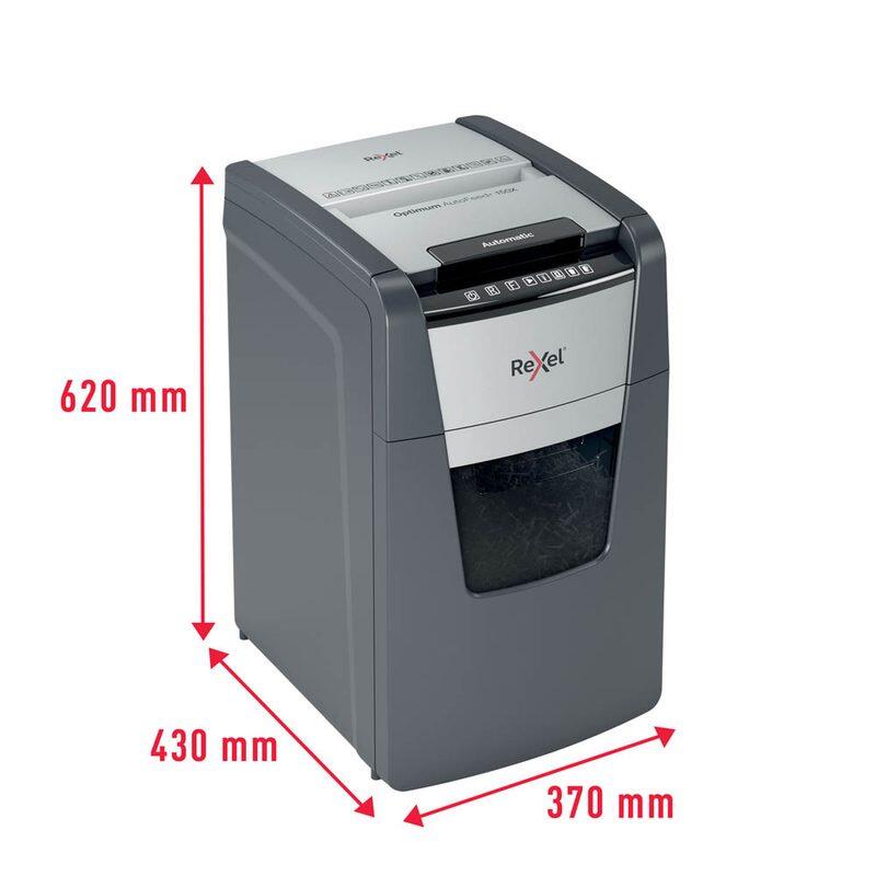 Rexel Optimum AutoFeed 150X Aktenvernichter mit Partikelschnitt