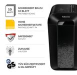 Fellowes Powershred LX65 Aktenvernichter mit Partikelschnitt