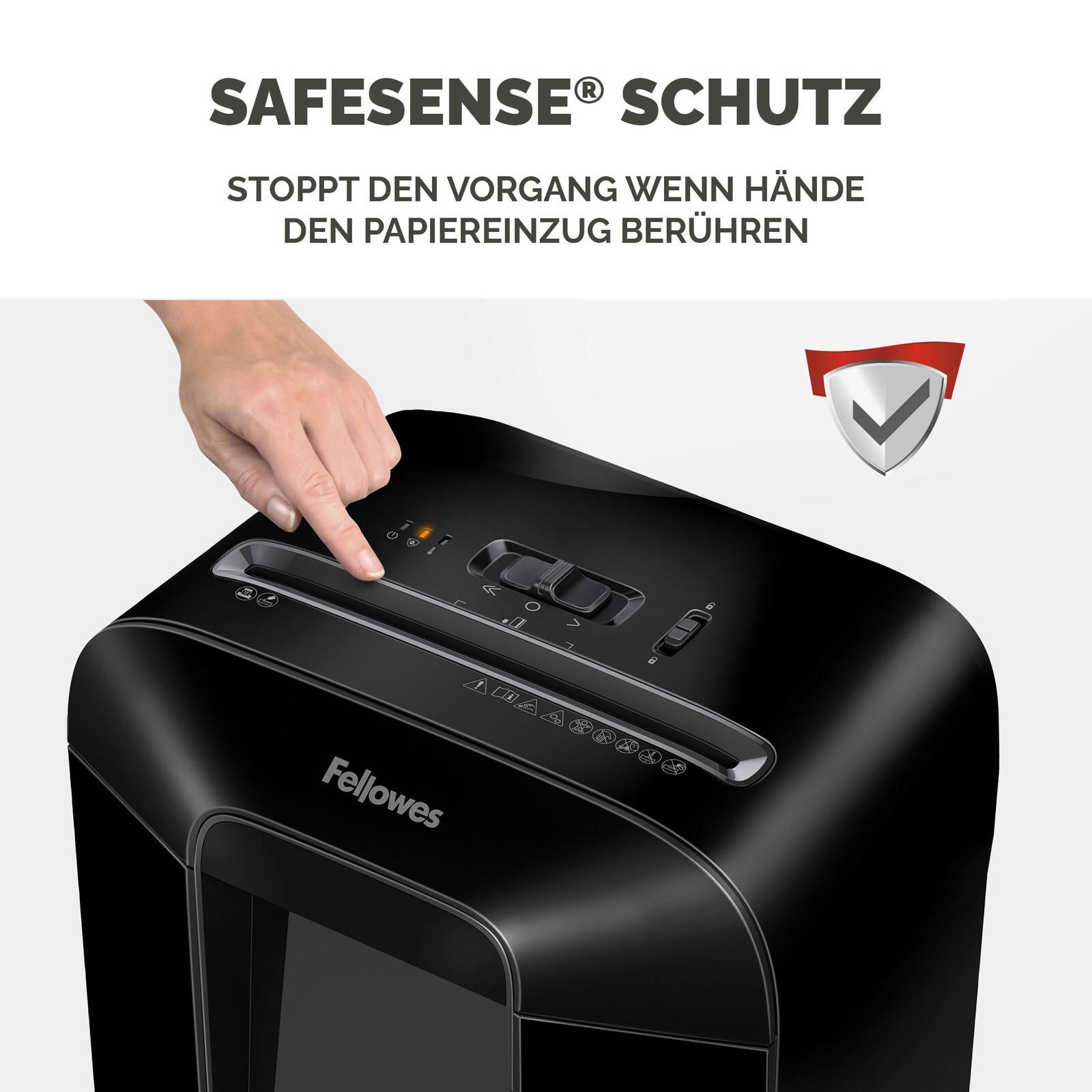 Fellowes Powershred LX85 Aktenvernichter mit Partikelschnitt