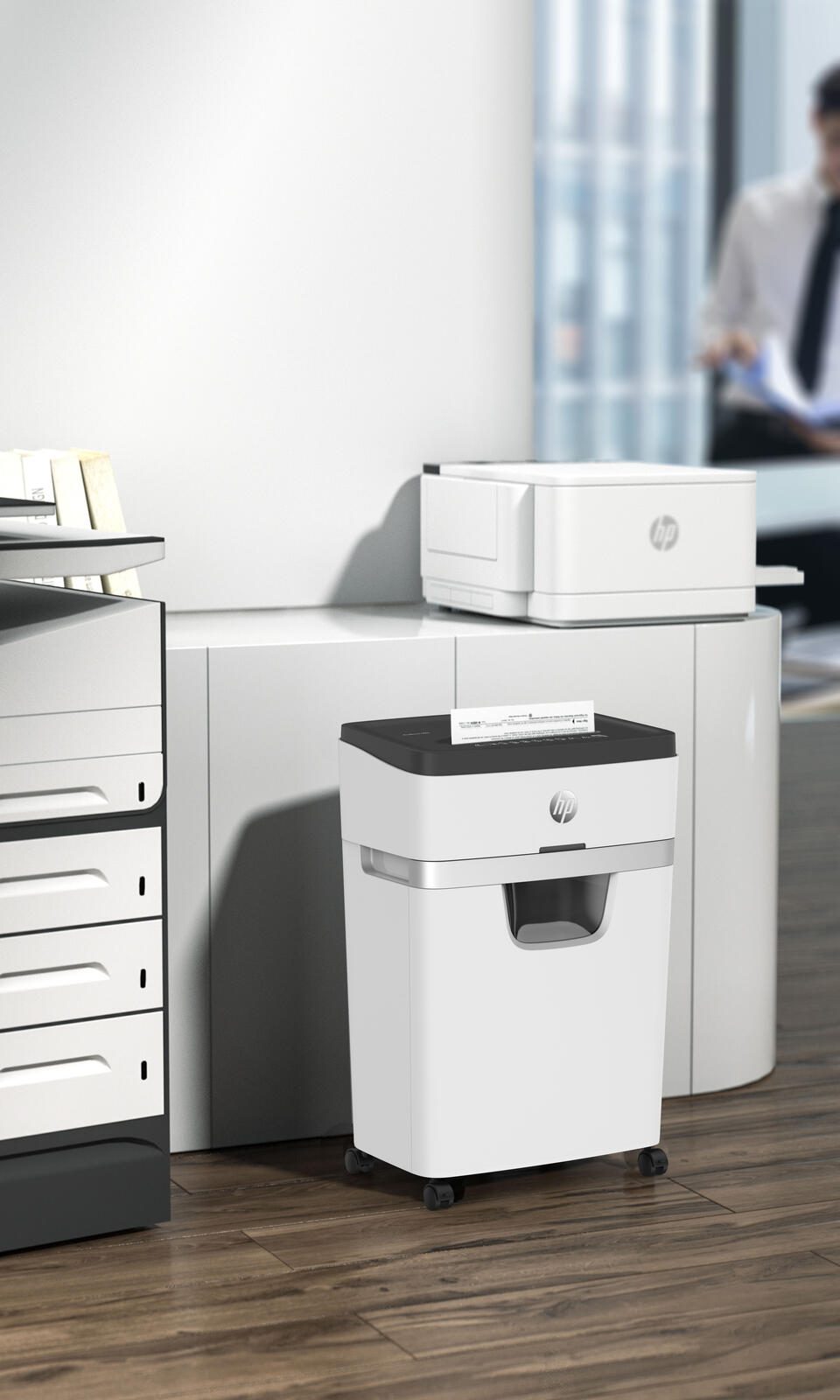 HP OneShred 18CC Aktenvernichter mit Partikelschnitt