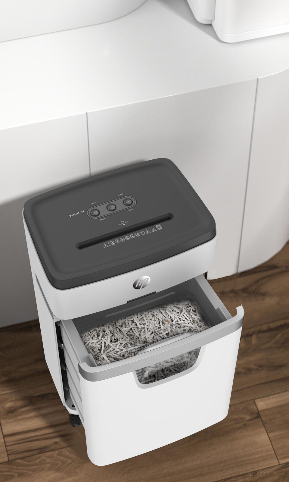 HP OneShred 18CC Aktenvernichter mit Partikelschnitt