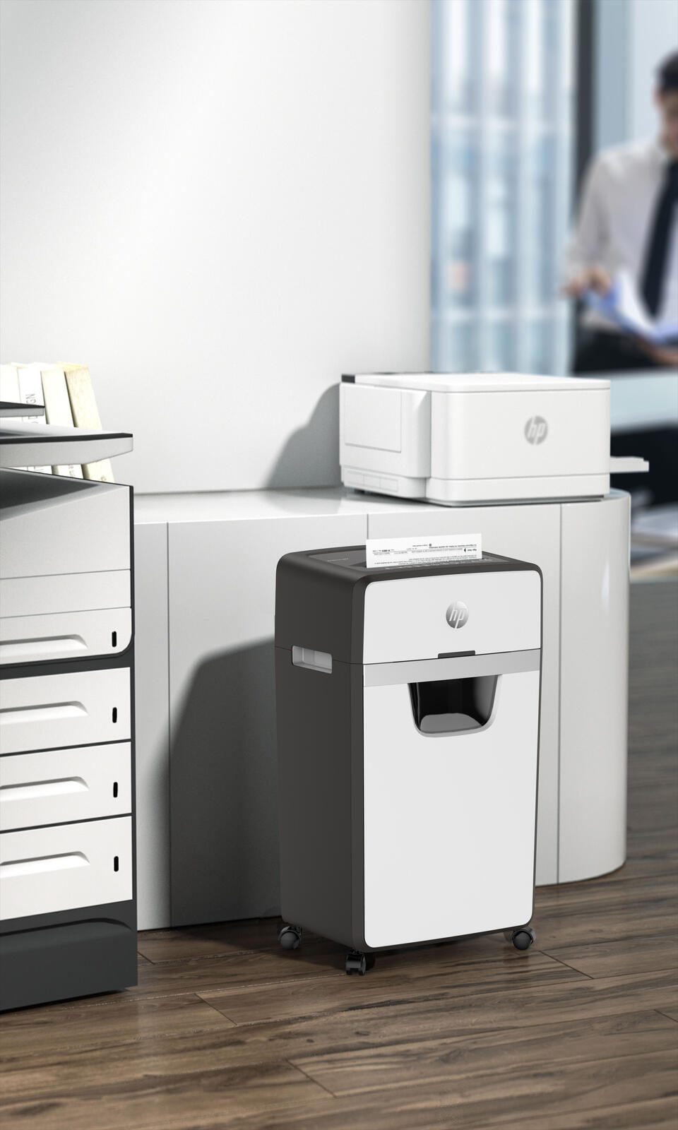 HP OneShred 24CC Aktenvernichter mit Partikelschnitt