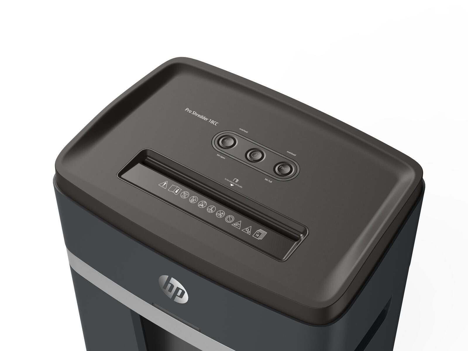 HP Pro Shredder 18CC Aktenvernichter mit Partikelschnitt