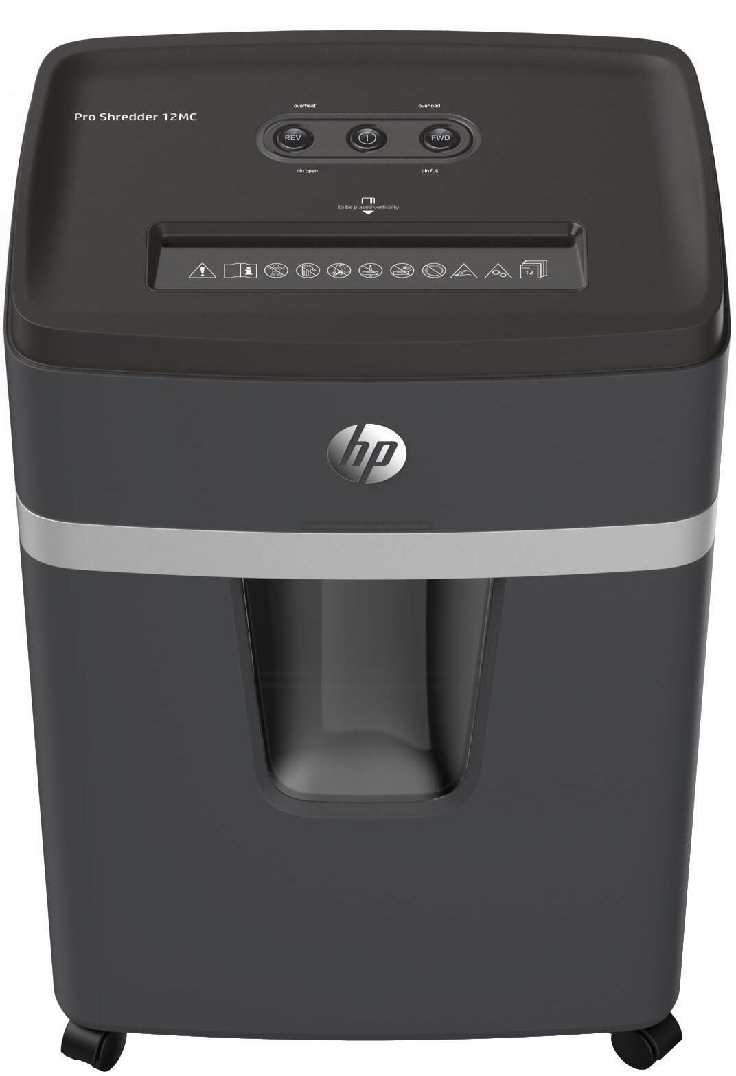 HP Pro Shredder 12MC Aktenvernichter mit Partikelschnitt