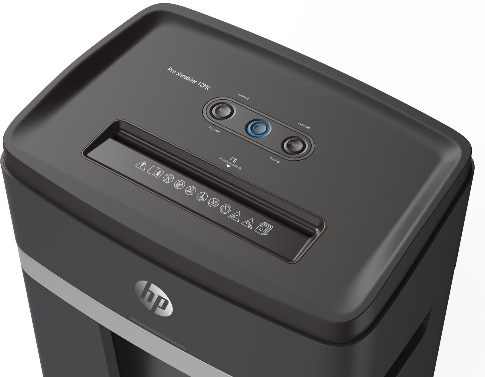 HP Pro Shredder 12MC Aktenvernichter mit Partikelschnitt