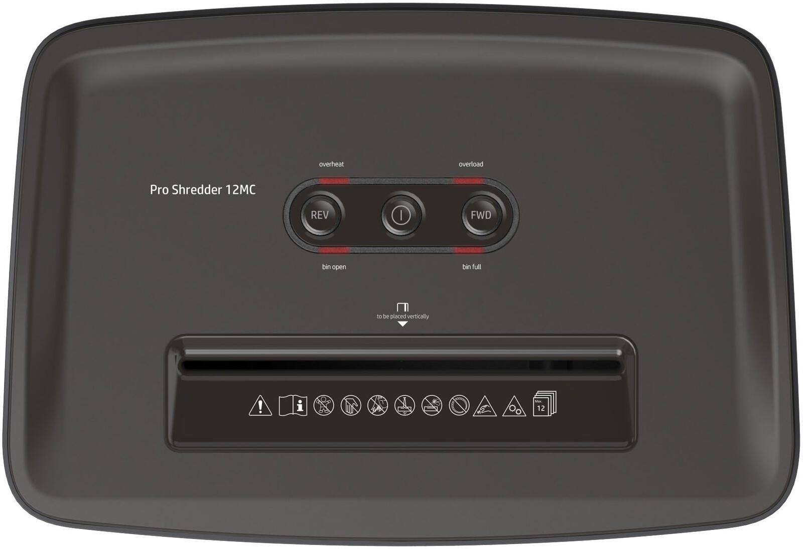HP Pro Shredder 12MC Aktenvernichter mit Partikelschnitt
