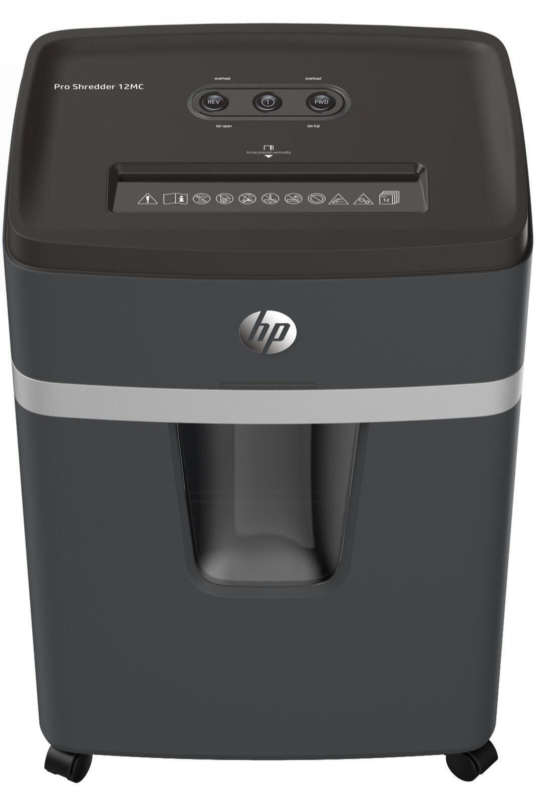 HP Pro Shredder 12MC Aktenvernichter mit Partikelschnitt