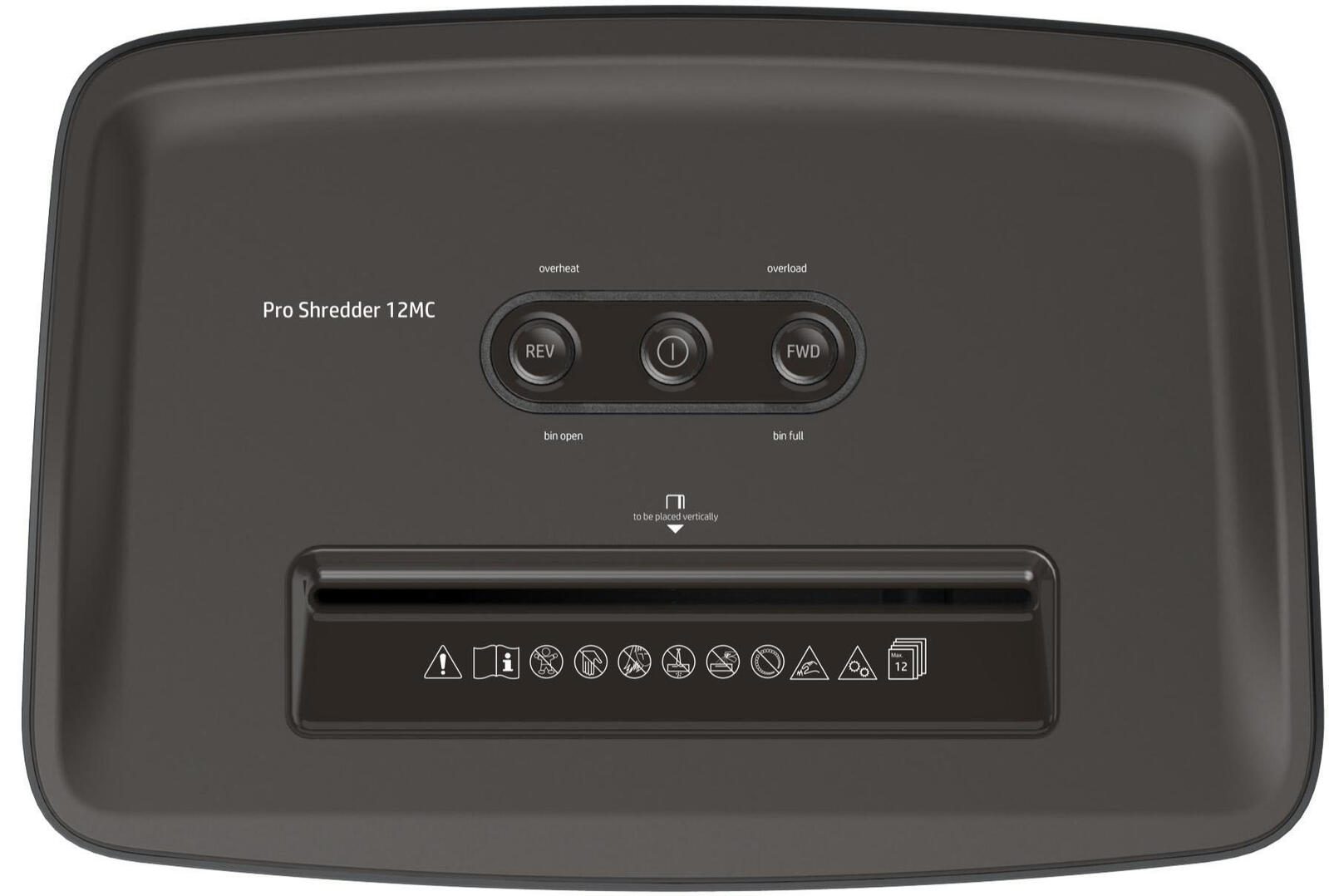 HP Pro Shredder 12MC Aktenvernichter mit Partikelschnitt