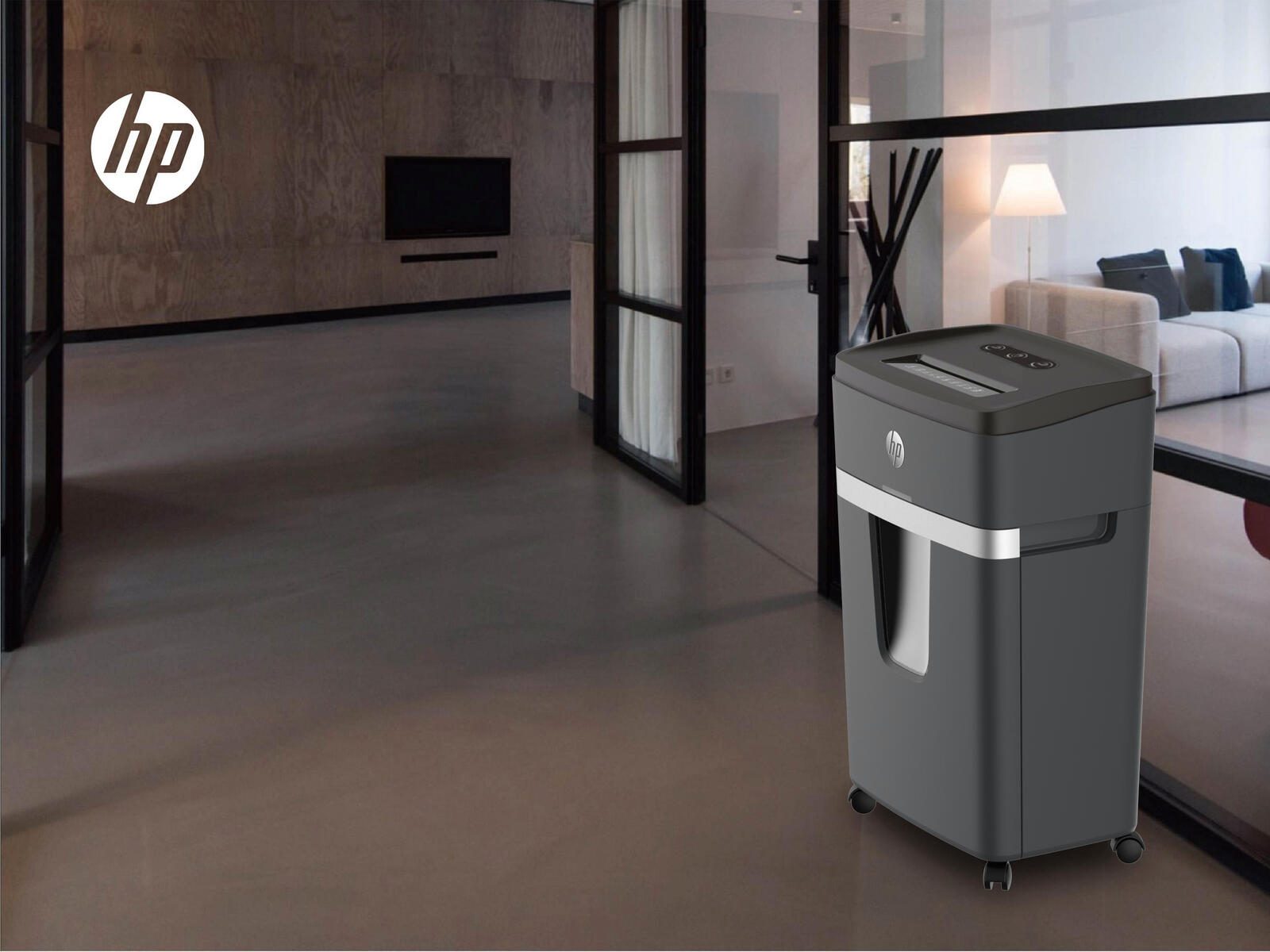 HP Pro Shredder 12MC Aktenvernichter mit Partikelschnitt