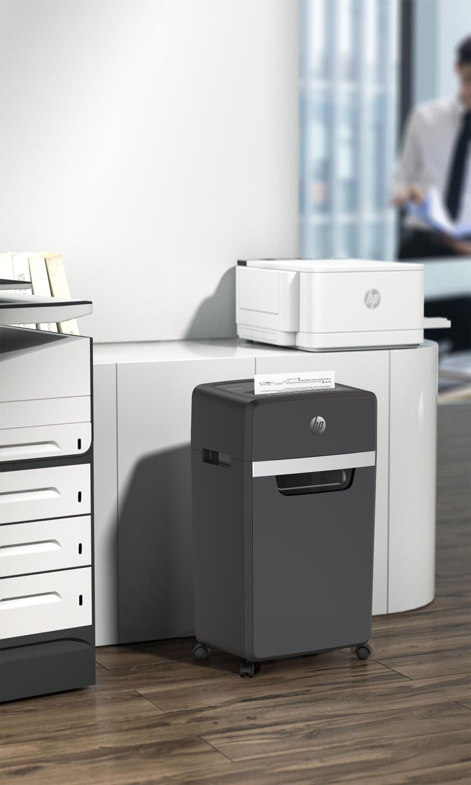 HP Pro Shredder 24CC Aktenvernichter mit Partikelschnitt