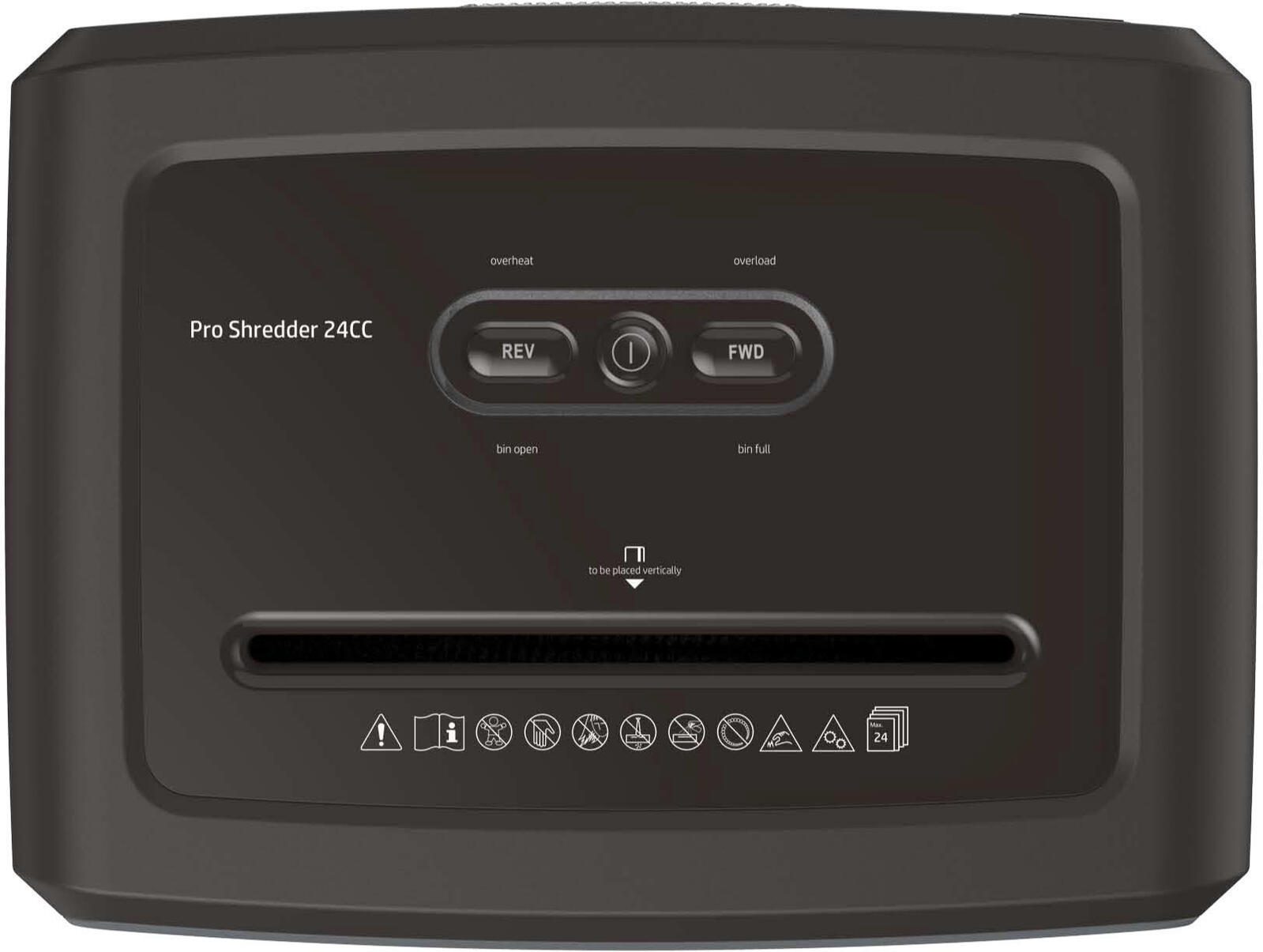 HP Pro Shredder 24CC Aktenvernichter mit Partikelschnitt