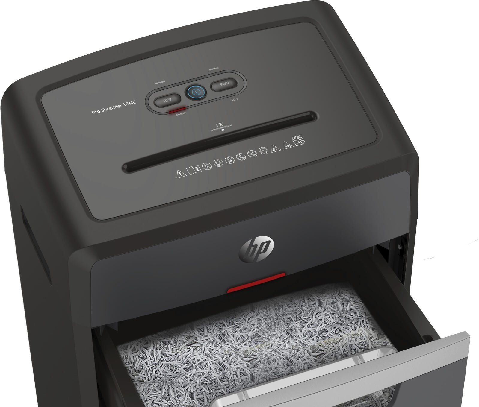 HP Pro Shredder 16MC Aktenvernichter mit Partikelschnitt