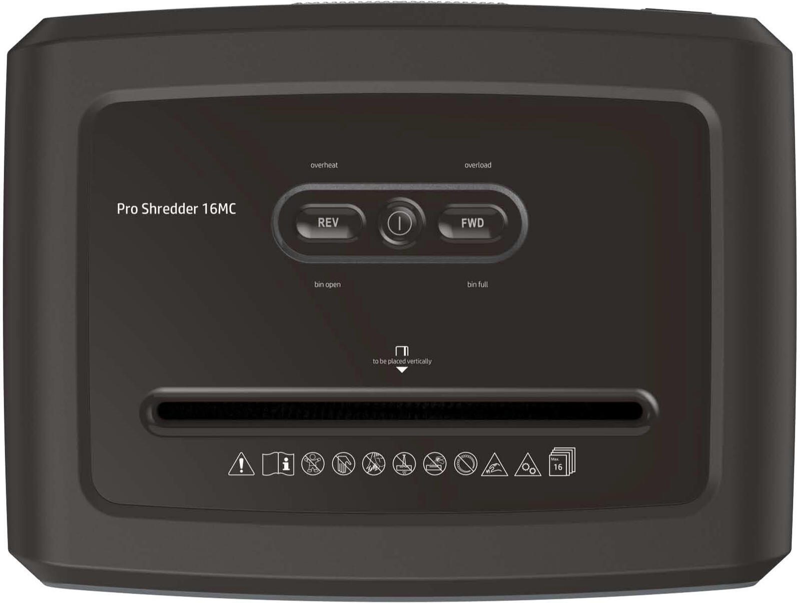 HP Pro Shredder 16MC Aktenvernichter mit Partikelschnitt
