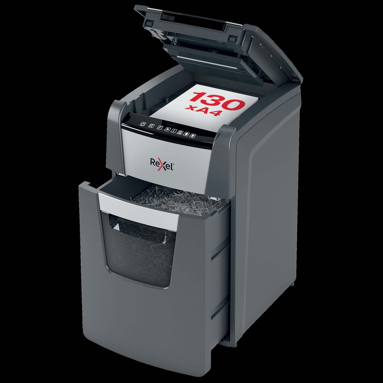 Rexel Optimum AutoFeed+ 130X Aktenvernichter mit Partikelschnitt