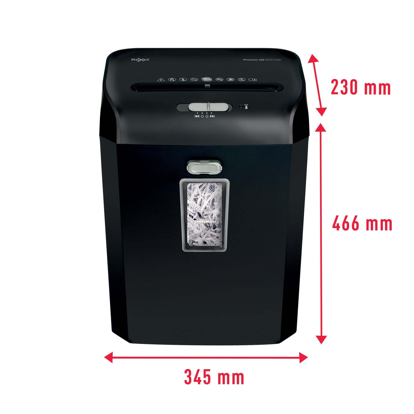 Rexel ProMax QS RES1123 Aktenvernichter mit Streifenschnitt