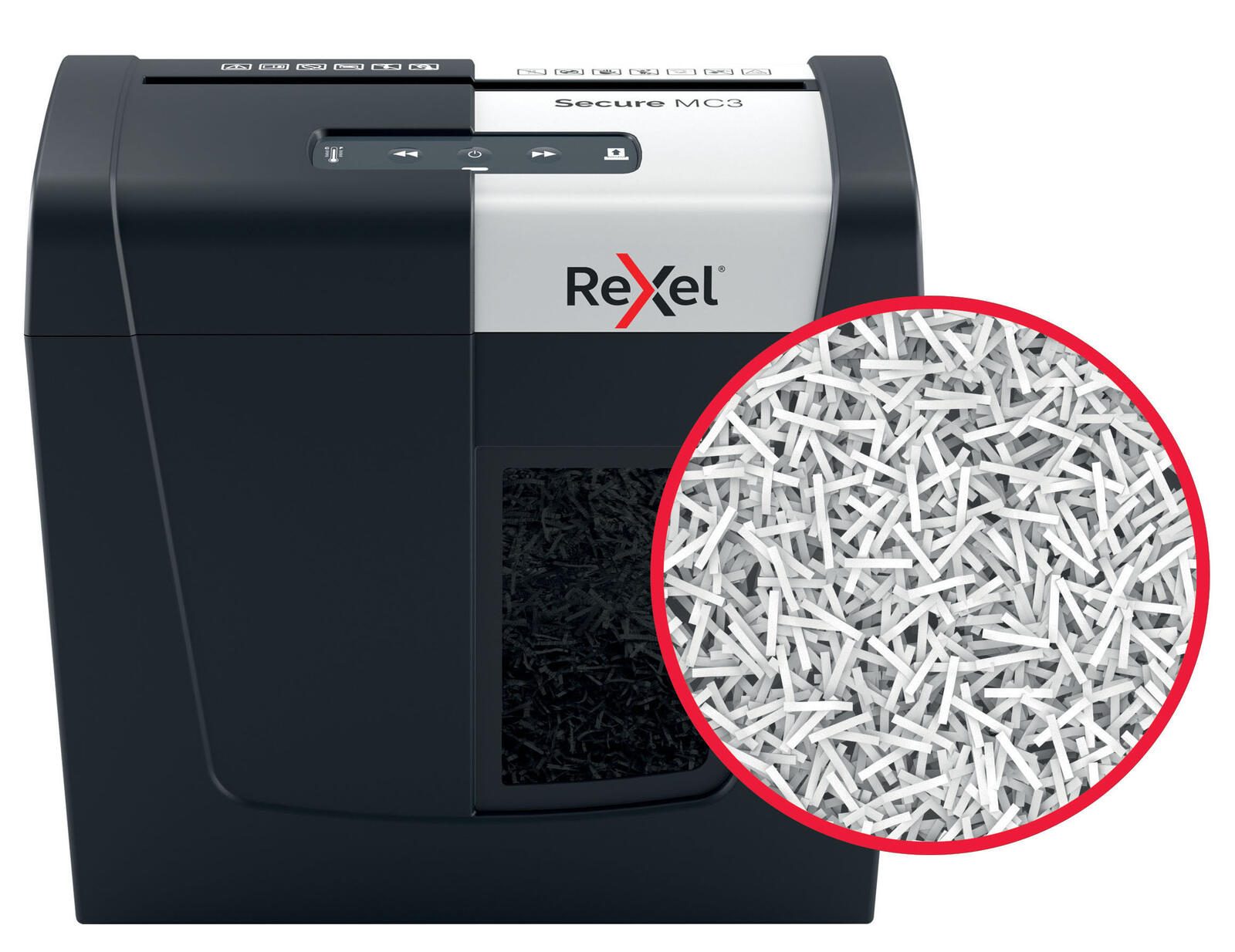 Rexel Secure MC3 Aktenvernichter mit Partikelschnitt