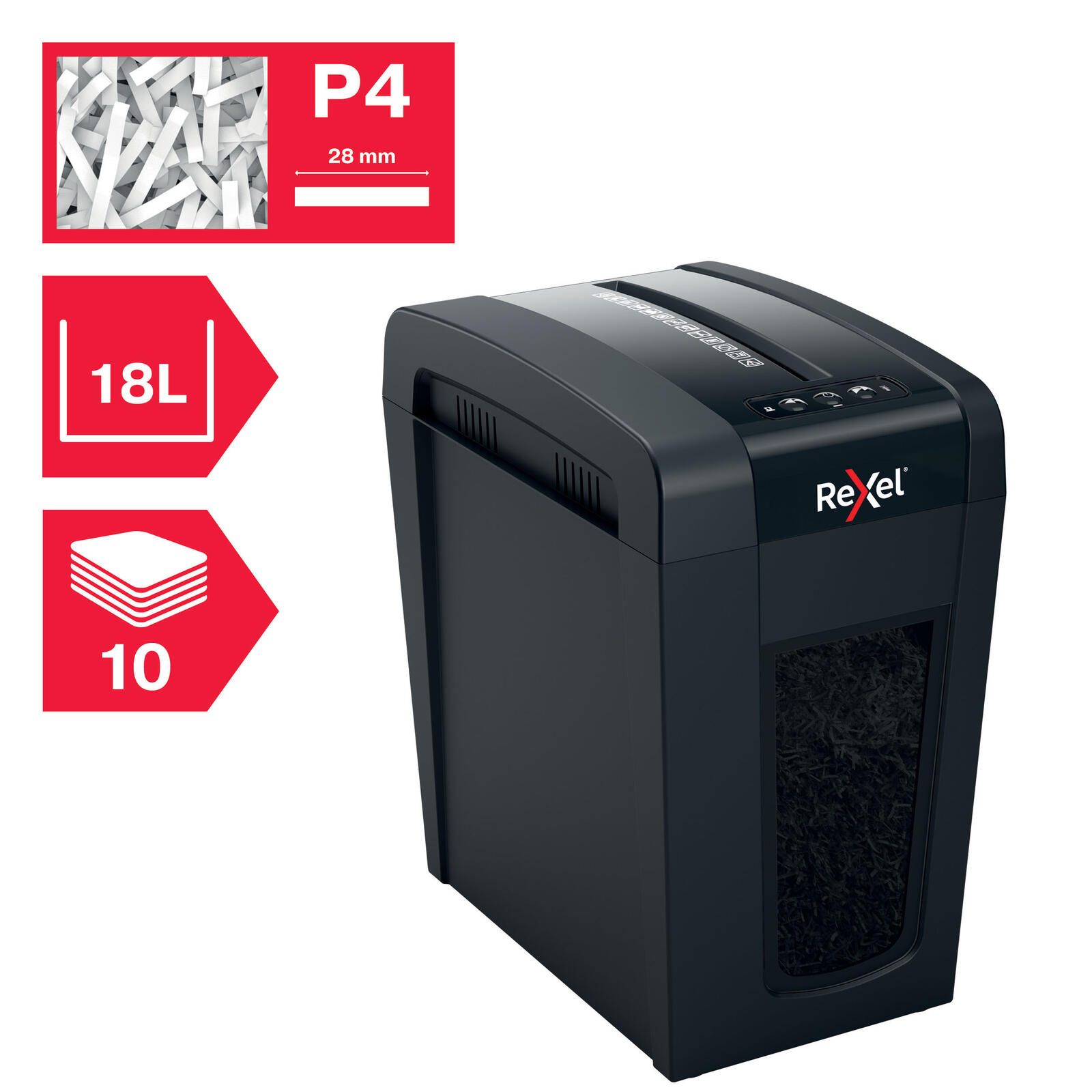 Rexel Secure X10-SL Aktenvernichter mit Partikelschnitt