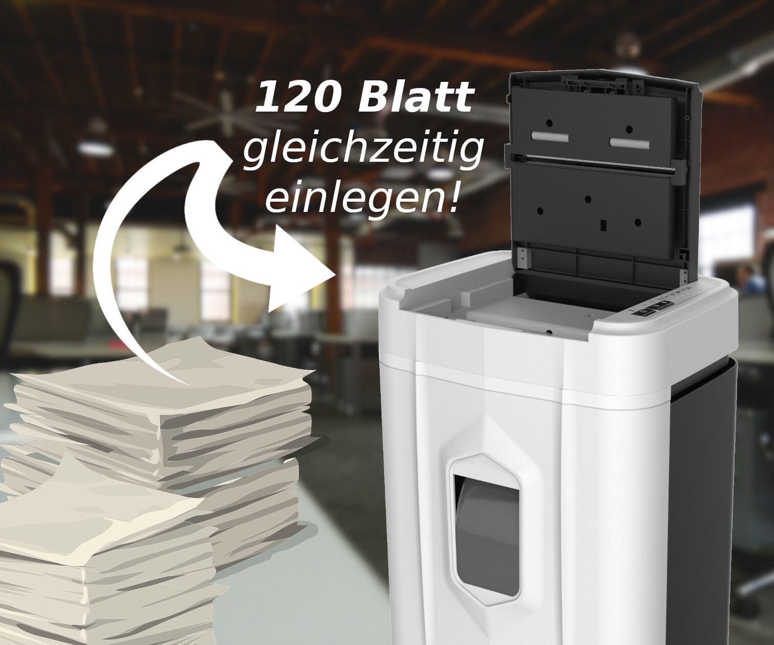 LMG AUTO120P4 Aktenvernichter mit Partikelschnitt