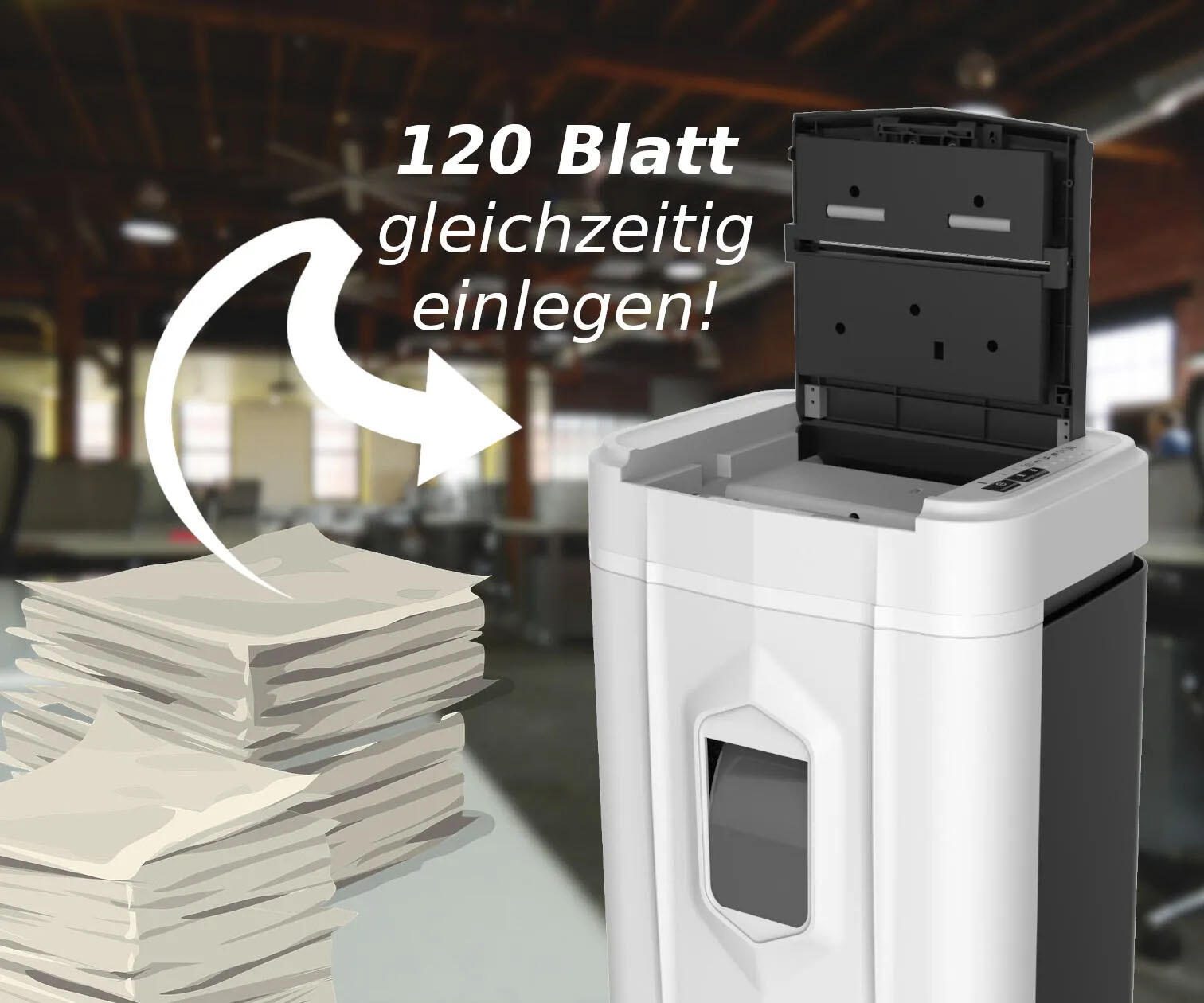 LMG AUTO120P5 Aktenvernichter mit Partikelschnitt