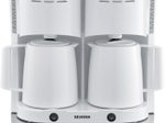 SEVERIN KA 9314 Doppel-Kaffeemaschine 2x 1.000 W weiß