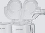 SEVERIN KA 9314 Doppel-Kaffeemaschine 2x 1.000 W weiß